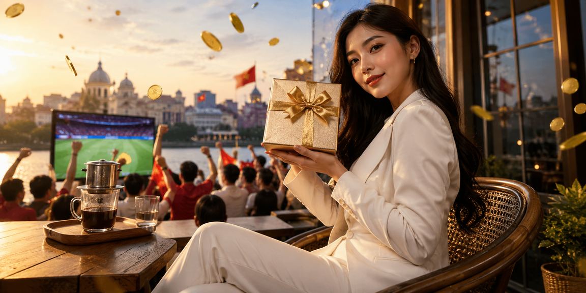 Không gian cà phê Hà Nội nơi người dùng đọc nghiên cứu giải trí trên điện thoại